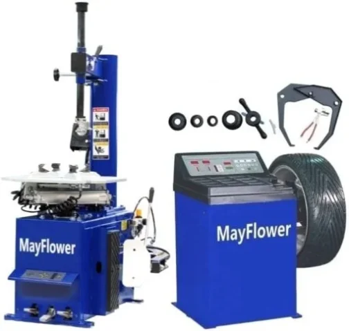 Mayflower 1.5 HP Tire Changer Wheel Changers Machine Combo Balancer Rim