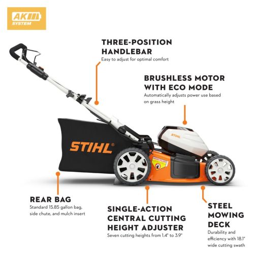 Stihl RMA 460 19in Cordless Walk Behind Lawn Mower (Bare Tool) - Image 2