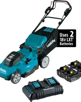 Makita 18V X2 (36V) LXT Lawn Mower Kit 21in Self Propelled with 4 Batteries