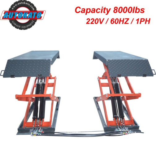 Stratus Commercial Grade On-Ground or In-Ground Mount Low Profile Full Rise Scissor Car Lift