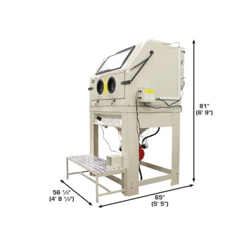 Atlas P990 Pressurized Large Sandblast Cabinet with Vacuum - Image 2