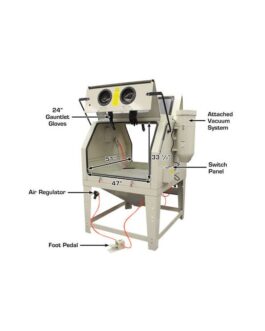 Atlas 1200 Extra Large Sandblast Cabinet with Vacuum