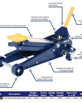 Hein-Werner 3-Ton Heavy-Duty Service Jack