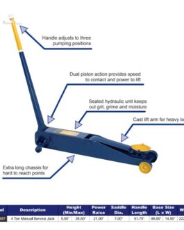 Hein-Werner 4-Ton Long Chassis Service Jack