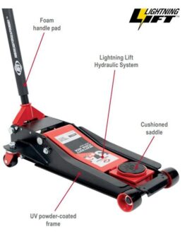 AFF 3.5 Ton Lightning Lift Floor Jack with Two-Piece Handle