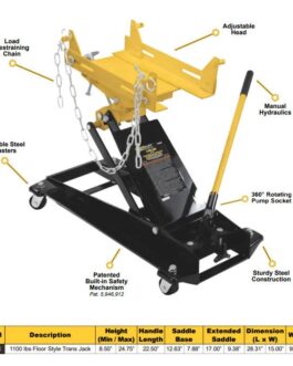 Omega Transmission Jack Low Profile 1,100 lbs. Capacity