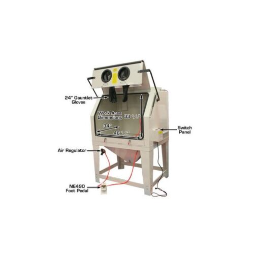 Atlas 990 Large Sandblast Cabinet with Vacuum - Image 3