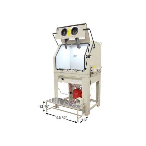 Atlas P990 Pressurized Large Sandblast Cabinet with Vacuum - Image 3