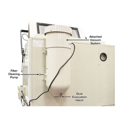 Atlas P990 Pressurized Large Sandblast Cabinet with Vacuum - Image 4