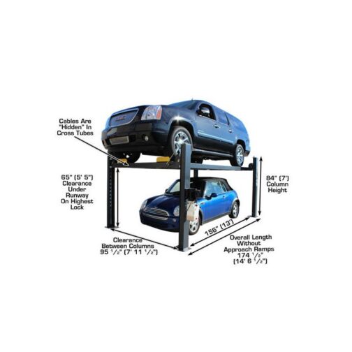 AtlasPremium Portable Four Post Lift + Sliding Jacks Combo - Image 3