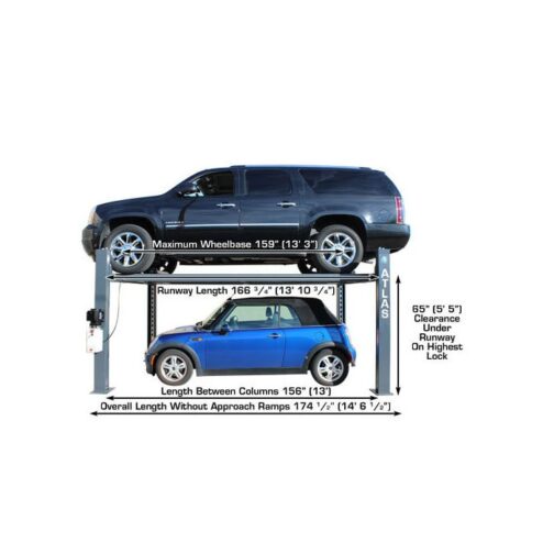 AtlasPremium Portable Four Post Lift + Sliding Jacks Combo - Image 4