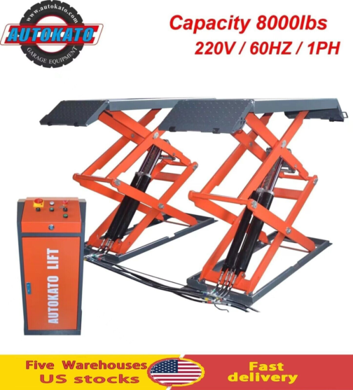 Stratus Commercial Grade On-Ground or In-Ground Mount Low Profile Full Rise Scissor Car Lift - Image 6