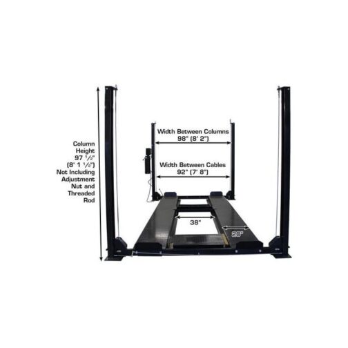 Atlas Garage Pro 8000EXT-L Four Post Lift + RJ35 Sliding Jacks Combo - Image 6