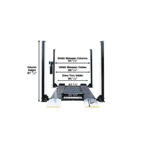 Atlas Garage Pro 8000EXT Four Post Lift + RJ35 Sliding Jacks Combo - Image 5