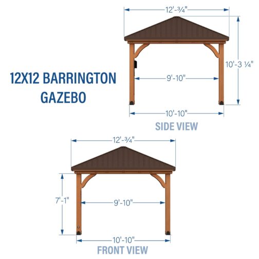 12x12 Barrington Gazebo - Image 3