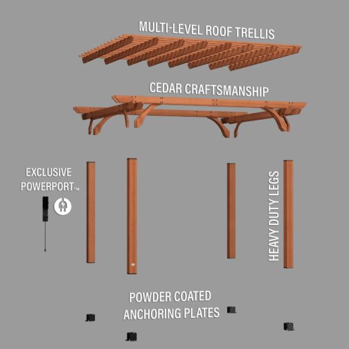 14x12 Beaumont Pergola - Image 9