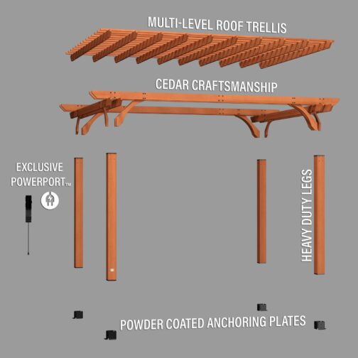 16x12 Beaumont Pergola - Image 2