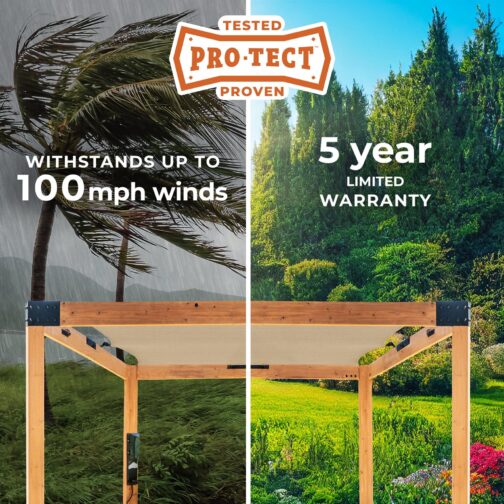 12x10 Brendan Sail Shade Pergola - Image 4