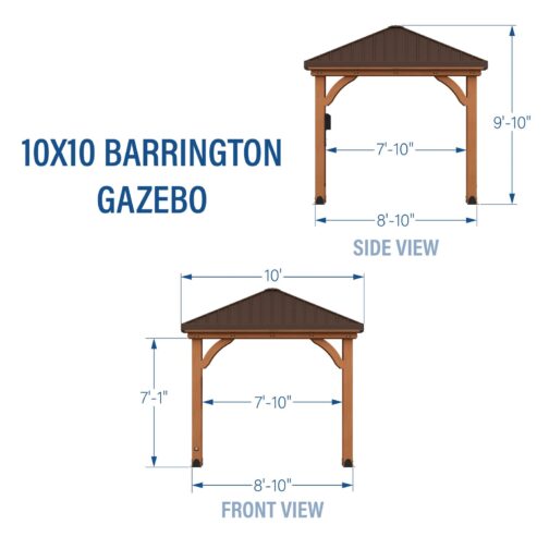 10x10 Barrington Gazebo - Image 3