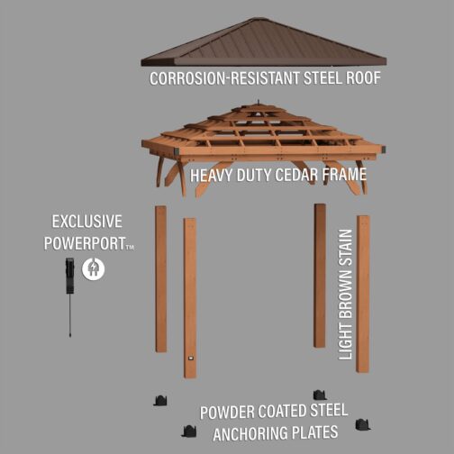 10x10 Barrington Gazebo - Image 11