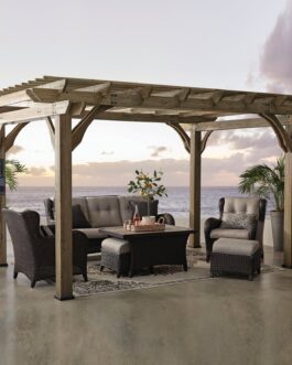 14×10 Somerville Pergola – Barnwood Stain