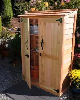 4 ft. W x 2 ft. D Garden Chalet Cedar Wood Tool Shed