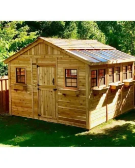 2 ft. W x 12 ft. D Cedar Wood Sunshed Garden Shed