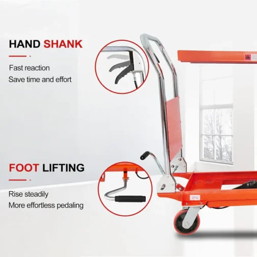 Scissor Lift Table 660lbs. 24.4" Lifting Height Hydraulic Lift Table - Image 3