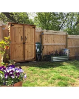4 ft. W x 2 ft. D Garden Chalet Cedar Wood Tool Shed