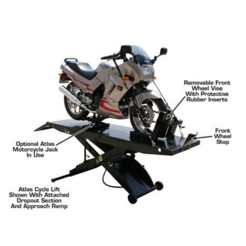 Atlas CycleLift Motorcycle Lift with Dropout Panel - Image 2