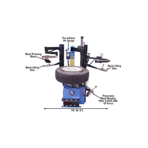 Atlas TC229DAA Dual Assist Arm Wheel Clamp Tire Changer - Image 4