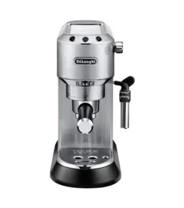 De’Longhi – DEDICA Espresso Machine with 15 bars of pressure and Milk Frother – Metal