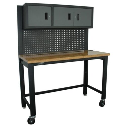 Homak 59" Collapsible Garage Series 3 Door Workstation - Image 2