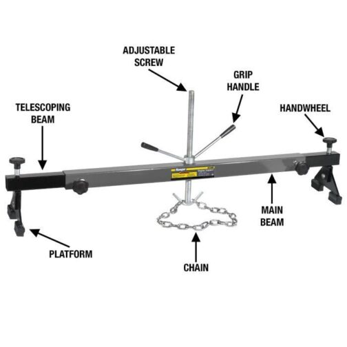 Ranger RST500-ES Engine Support 1,500 lbs. Capacity - Image 2