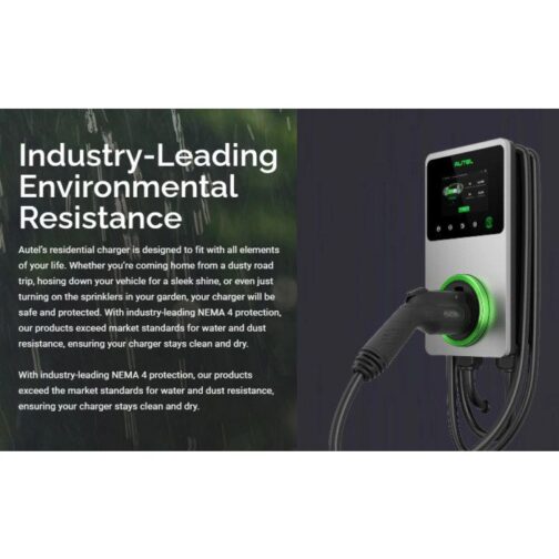 Autel MC40AP6S NEMA 6-50 Side Holster AC Wallbox EV Charger - Image 3