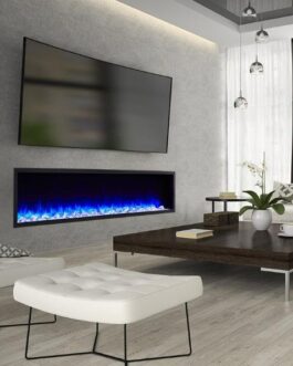 SimpliFire Scion 78 Inch Wall Mounted Electric Fireplace