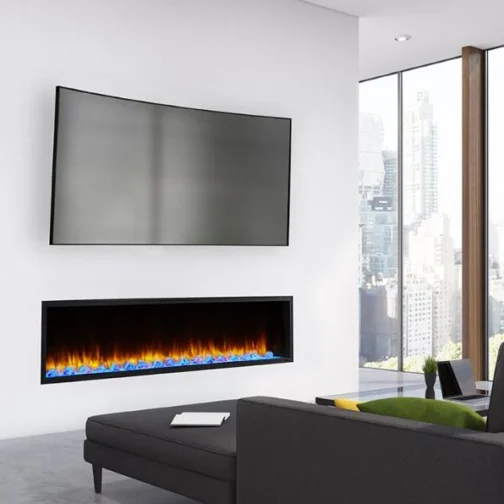 SimpliFire Scion 78 Inch Wall Mounted Electric Fireplace - Image 4