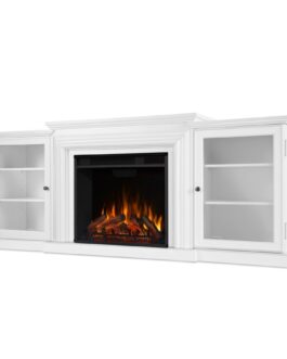 Frederick 4,780 BTU / 1,500W 72 Inch Wide Media Console Electric Fireplace with Remote Control