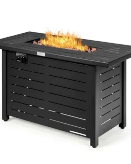 42″ 60000 BTU Outdoor Propane Fire Pit Table Rectangular Gas Fire Table