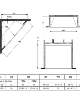 SimpliFire 36 Electric Built-In Fireplace