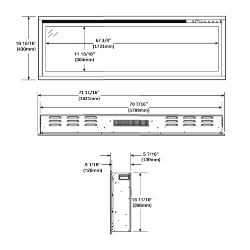 Napoleon Entice 72 Electric Fireplace - Image 4