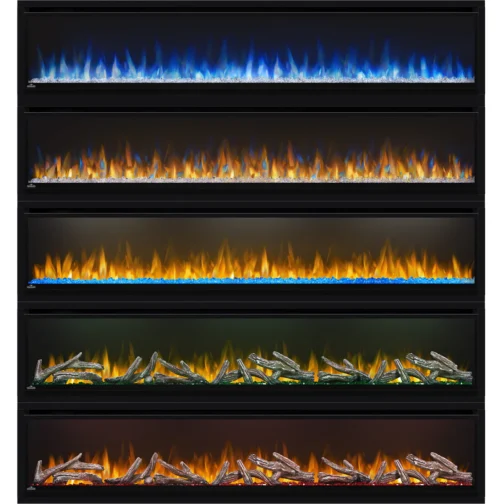 Napoleon AlluraVision 74 inch Deep Wall Mounted Electric Fireplace