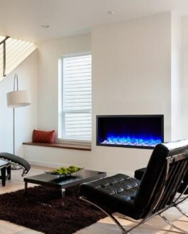 SimpliFire Scion 43 Inch Wall Mounted Electric Fireplace