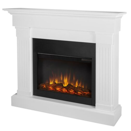 48 Inch Wide 5100 BTU / 1400W Free Standing Mantel Electric Fireplace - Image 4